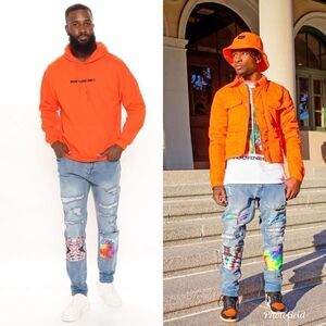 Fashion Nova Tie Dye Patchwork Skinny Jeans Medium Wash